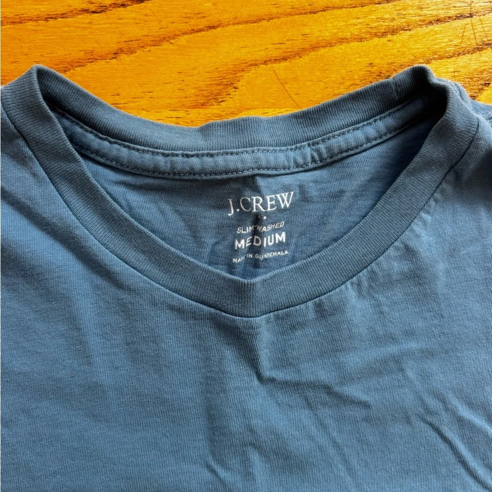 J. Crew Men’s Slate Blue Pocket Crew Tee